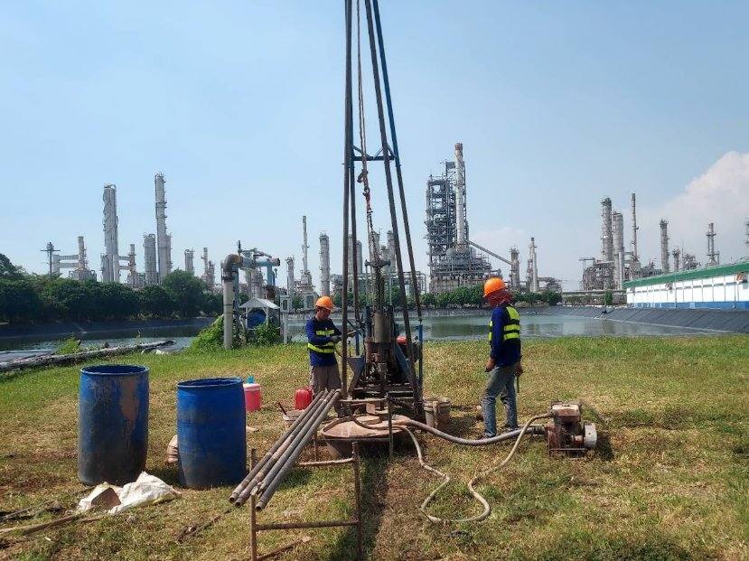 เจาะสำรวจดินนิคมอุตสาหกรรม โรงงานปิโตรเคมี Soil boring petrochemical industrial estate Thailand