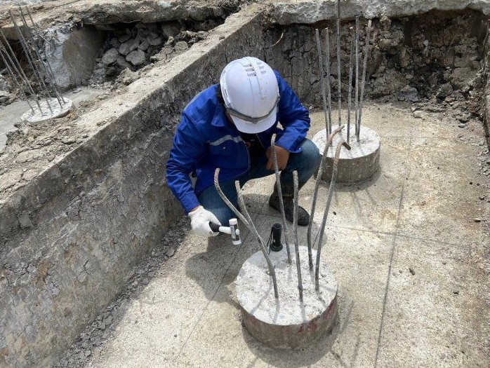 การทดสอบ Seismic Test (Low Strain Pile Integrity Test) ตรวจความสมบูรณ์ของเสาเข็มแบบไม่ทำลาย โดยทีมวิศวกร SPN